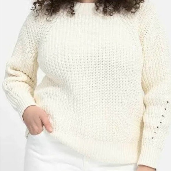 Everlane Textured Cotton Crewneck Sweater - Size XS - Picture 2 of 16